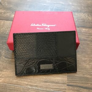 Salvatore Ferregamo Patchwork Flat Card Case